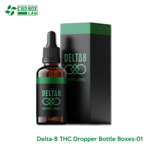 Delta-8 THC Dropper Bottle Boxes